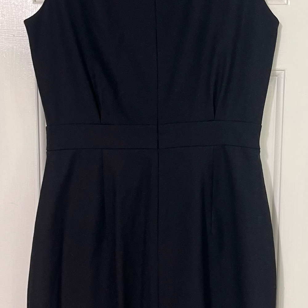 J. Crew Classic Black Midi Dress